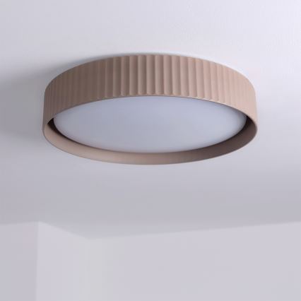 Brilagi - Dimbare LED-plafondlamp LUCIA LED/48W/230V 3000-6500K Ø 41 cm taupe + afstandsbediening