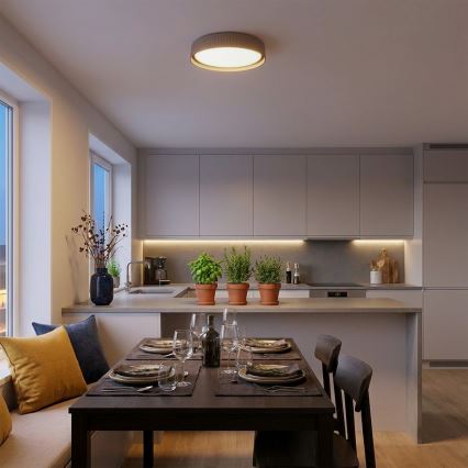 Brilagi - Dimbare LED-plafondlamp LUCIA LED/48W/230V 3000-6500K Ø 41 cm taupe + afstandsbediening