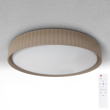 Brilagi - Dimbare LED-plafondlamp LUCIA LED/60W/230V 3000-6500K Ø 59 cm bruin + afstandsbediening