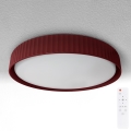 Brilagi - Dimbare LED-plafondlamp LUCIA LED/60W/230V 3000-6500K Ø 59 cm rood, incl. afstandsbediening