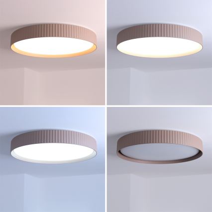 Brilagi - Dimbare LED-plafondlamp LUCIA LED/60W/230V 3000-6500K Ø 59 cm bruin + afstandsbediening