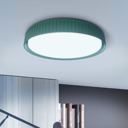 Brilagi - LED dimbare plafondlamp LUCIA LED/60W/230V 3000-6500K Ø 59 cm groen + afstandsbediening