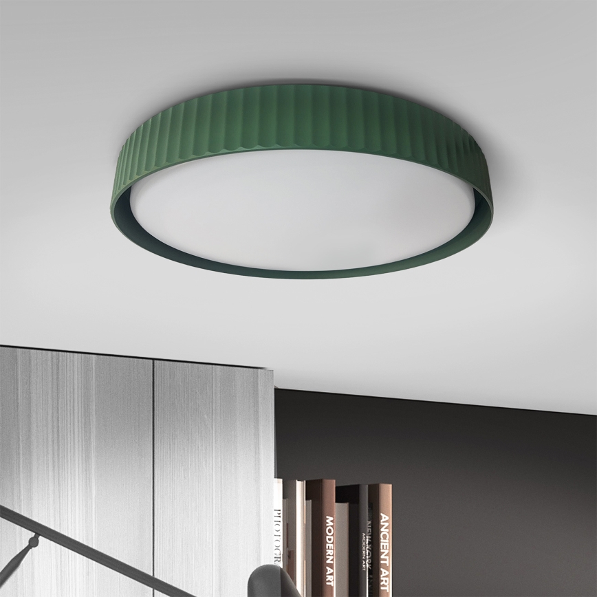 Brilagi - LED dimbare plafondlamp LUCIA LED/60W/230V 3000-6500K Ø 59 cm groen + afstandsbediening