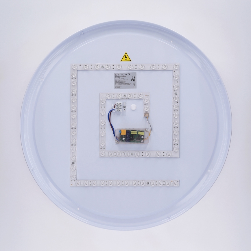 Brilagi - Dimbare LED-plafondlamp LUCIA LED/60W/230V 3000-6500K Ø 59 cm wit + afstandsbediening
