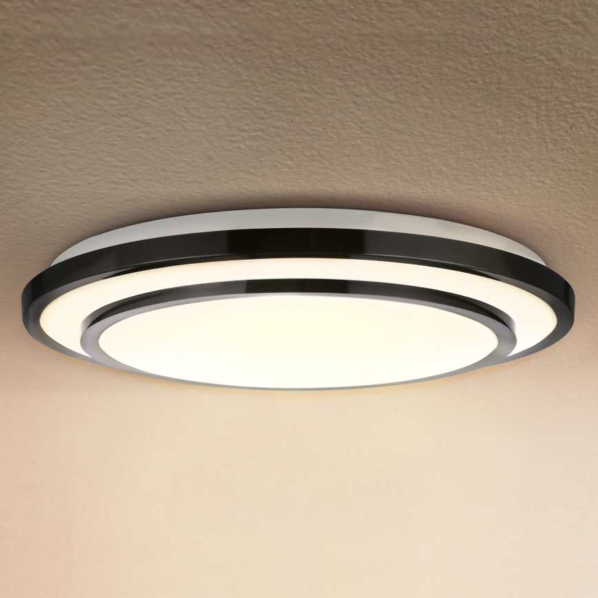 Brilagi - Dimbare LED plafondlamp LUCIANO LED/48W/230V 3000-6500K ø 39 cm zwart + afstandsbediening