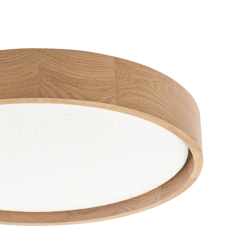Brilagi - LED dimbare plafondlamp MANAROLA SMART STARS LED/24W/230V 3000-6000K Wi-Fi Tuya Beacon Ø 41 cm eiken + afstandsbediening