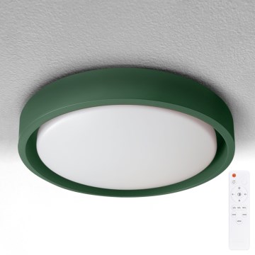 Brilagi - Dimbare LED-plafondlamp MATTEO LED/48W/230V 3000-6500K Ø 41 cm groen + afstandsbediening