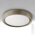 Brilagi - Dimbare LED-plafondlamp MATTEO LED/48W/230V 3000-6500K Ø 41 cm taupe + afstandsbediening