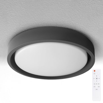 Brilagi - Dimbare LED-plafondlamp MATTEO LED/48W/230V 3000-6500K Ø 41 cm zwart + afstandsbediening