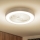 Brilagi - Dimbare LED-plafondlamp met ventilator, 30W, 230V, 3000–6500K, Ø 50 cm, wit + afstandsbediening