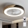 Brilagi - Dimbare LED-plafondlamp met ventilator LED/30W/230V 3000-6500K Ø 50 cm zwart/eiken + afstandsbediening
