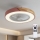 Brilagi - Dimbare LED-plafondlamp met ventilator LED/38W/230V 3000–6500K Ø 50 cm roze/eik + afstandsbediening