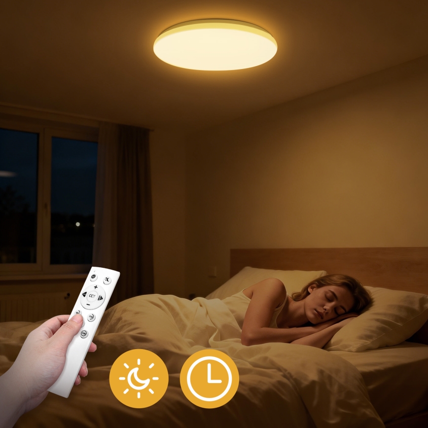 Brilagi - dimbare LED-plafondlamp MILKY WAY LED/36W/230V 3000-6500K Ø 48 cm + afstandsbediening