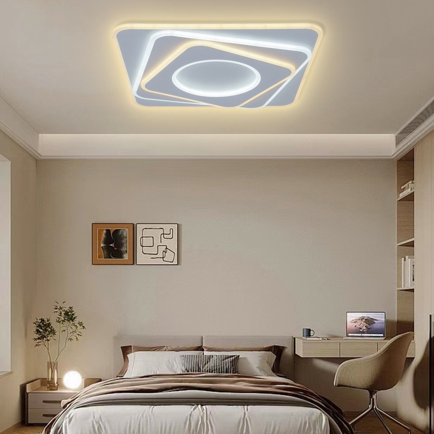 Brilagi - Dimbare LED Plafondlamp MODERN LED/100W/230V 2700-6500K 48x48 cm + afstandsbediening