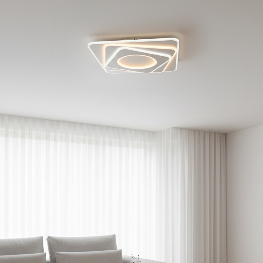 Brilagi - LED dimbare plafondlamp MODERN LED/100W/230V 3000-6000K 48x48 cm + afstandsbediening