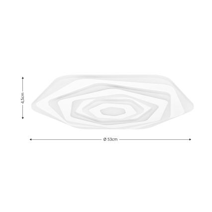 Brilagi - Dimbare LED Plafondlamp MODERN LED/85W/230V 2700-6500K diameter 53 cm + afstandsbediening