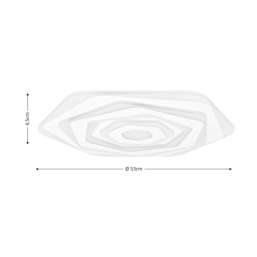 Brilagi - Dimbare LED Plafondlamp MODERN LED/85W/230V 2700-6500K diameter 53 cm + afstandsbediening