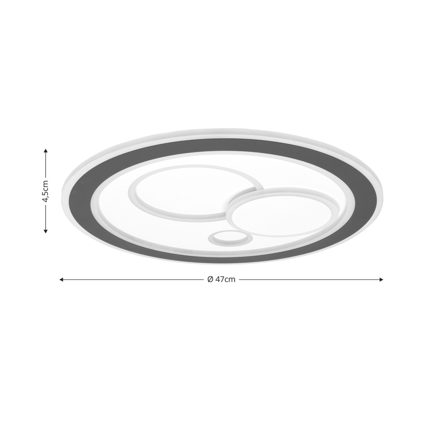 Brilagi - Dimbare LED Plafondlamp MODERN LED/89W/230V 2700-6500K diameter 47 cm + afstandsbediening