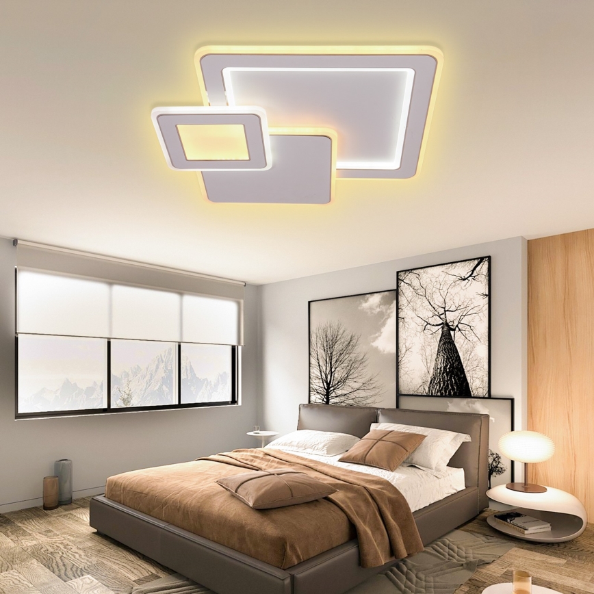 Brilagi - Dimbare LED Plafondlamp MODERN LED/93W/230V 2700-6500K 48,5x48,5 cm + afstandsbediening