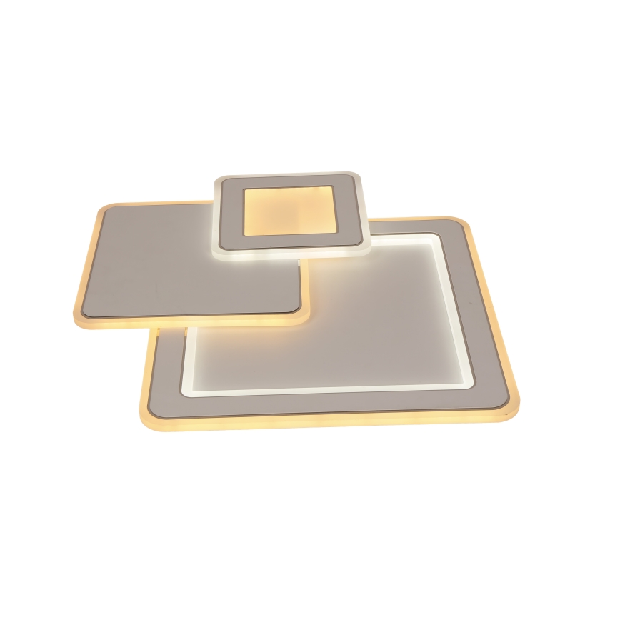 Brilagi - Dimbare LED Plafondlamp MODERN LED/93W/230V 2700-6500K 48,5x48,5 cm + afstandsbediening