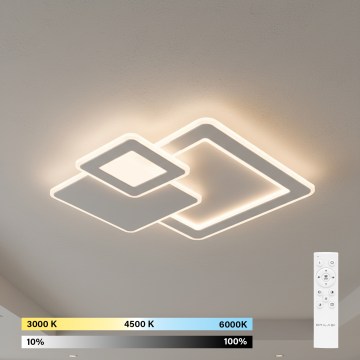 Brilagi - Dimbare LED plafondlamp MODERN LED/93W/230V 3000-6000K 48,5x48,5 cm + afstandsbediening