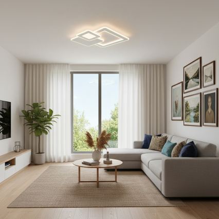 Brilagi - Dimbare LED plafondlamp MODERN LED/93W/230V 3000-6000K 48,5x48,5 cm + afstandsbediening