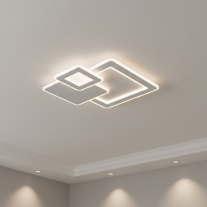 Brilagi - Dimbare LED plafondlamp MODERN LED/93W/230V 3000-6000K 48,5x48,5 cm + afstandsbediening