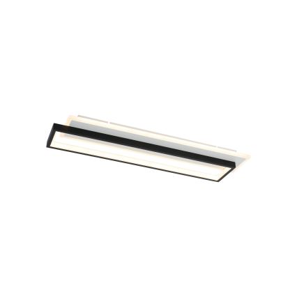 Brilagi - LED dimbare plafondlamp OUTLINE LED/66W/230V 3000-6000K 15x60 cm wit/zwart + afstandsbediening