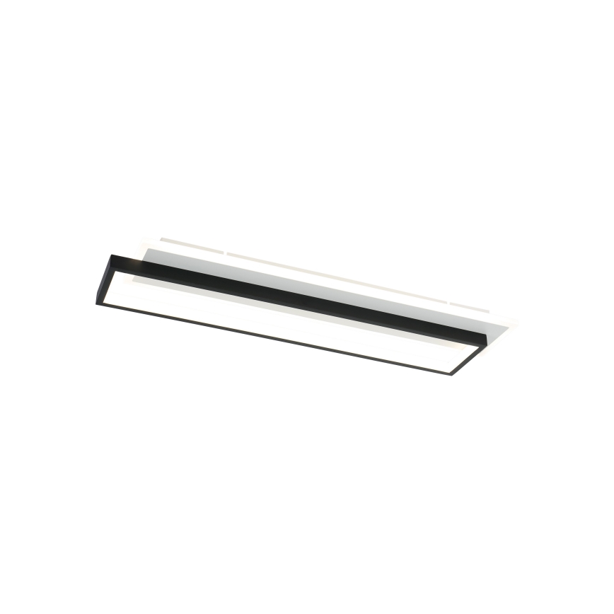 Brilagi - LED dimbare plafondlamp OUTLINE LED/66W/230V 3000-6000K 15x60 cm wit/zwart + afstandsbediening