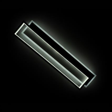 BRILAGI - LED dimbare plafondlamp OUTLINE LED/66W/230V 3000-6000K 15x60 cm wit/zwart + afstandsbediening