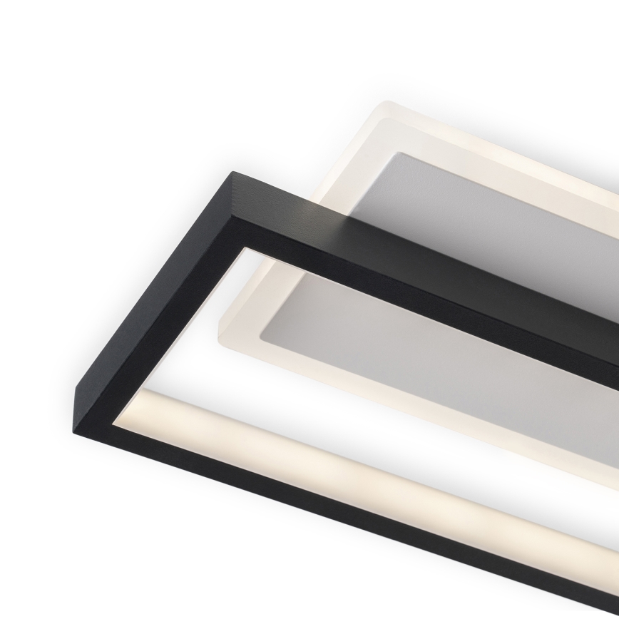 BRILAGI - LED dimbare plafondlamp OUTLINE LED/66W/230V 3000-6000K 15x60 cm wit/zwart + afstandsbediening