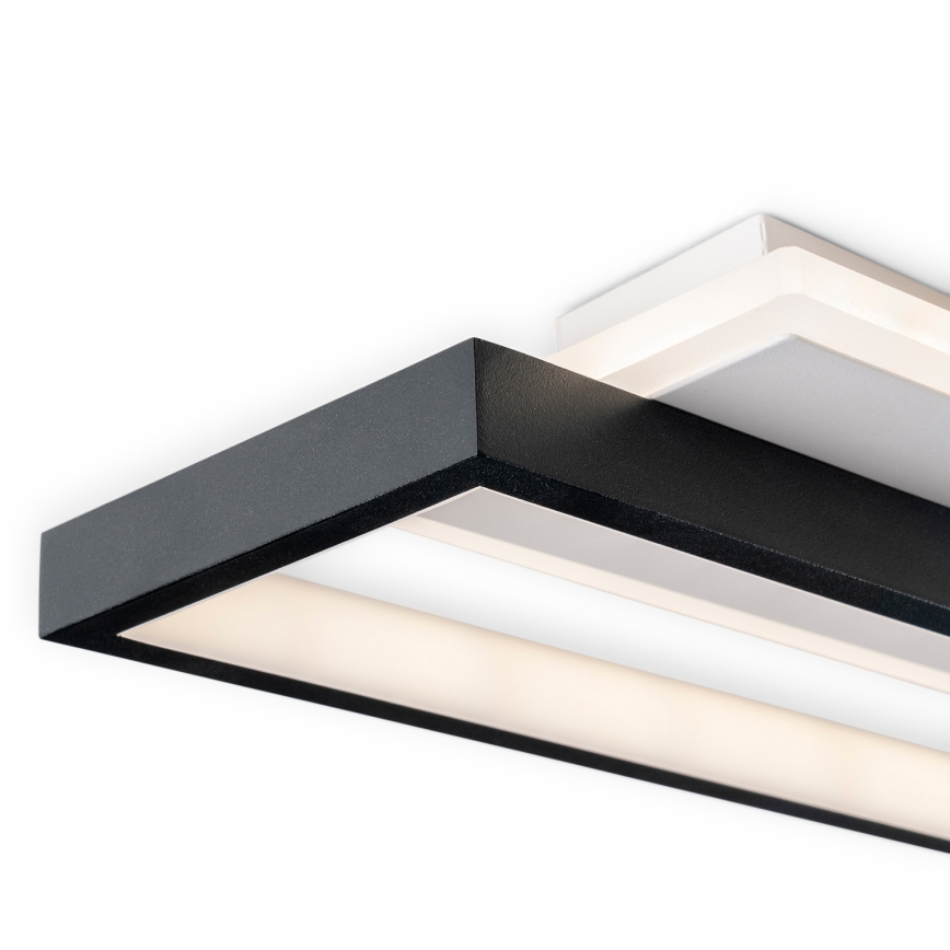 BRILAGI - LED dimbare plafondlamp OUTLINE LED/66W/230V 3000-6000K 15x60 cm wit/zwart + afstandsbediening