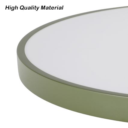 Brilagi - LED dimbare plafondlamp POOL LED/36W/230V 3000-6000K Ø 30 cm groen + afstandsbediening