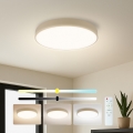 Brilagi - Dimbare LED-plafondlamp POOL LED/36W/230V 3000-6000K Ø 30 cm beige + afstandsbediening