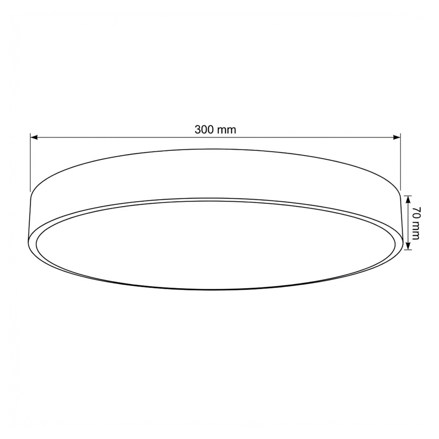Brilagi - LED-dimbare plafondlamp POOL LED/36W/230V 3000-6000K Ø 30 cm beige + afstandsbediening