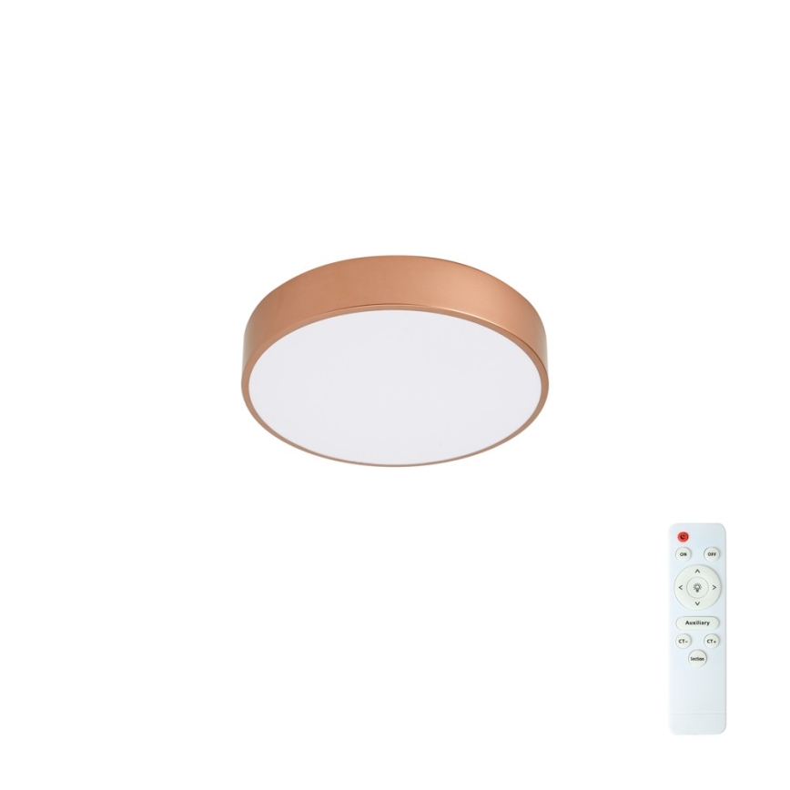 Brilagi - LED-dimbare plafondlamp POOL LED/36W/230V 3000-6000K Ø 30 cm bronskleurig + afstandsbediening