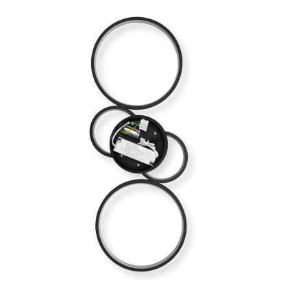 Brilagi - Dimbare LED-plafondlamp RINGO LED/34W/230V 3000-6000K 28x78 cm zwart + afstandsbediening