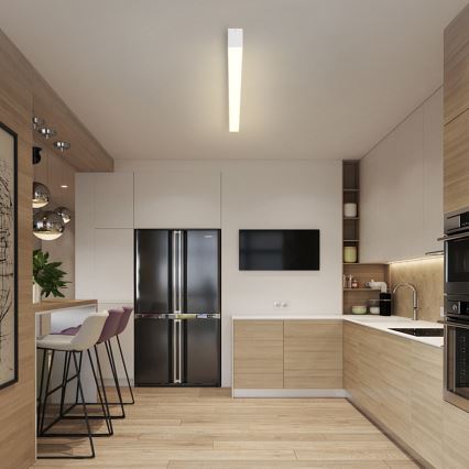 Brilagi - dimbare LED-plafondlamp SLEEKLINE SMART LED/40W/230V 3000-6000K Wi-Fi Tuya wit + afstandsbediening