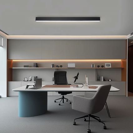 Brilagi - LED dimbare plafondlamp SLEEKLINE SMART LED/40W/230V 3000-6000K Wi-Fi Tuya zwart + afstandsbediening