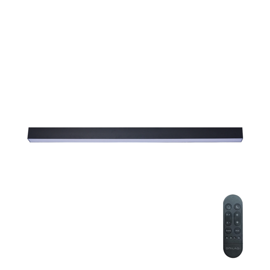 Brilagi - LED dimbare plafondlamp SLEEKLINE SMART LED/40W/230V 3000-6000K Wi-Fi Tuya zwart + afstandsbediening