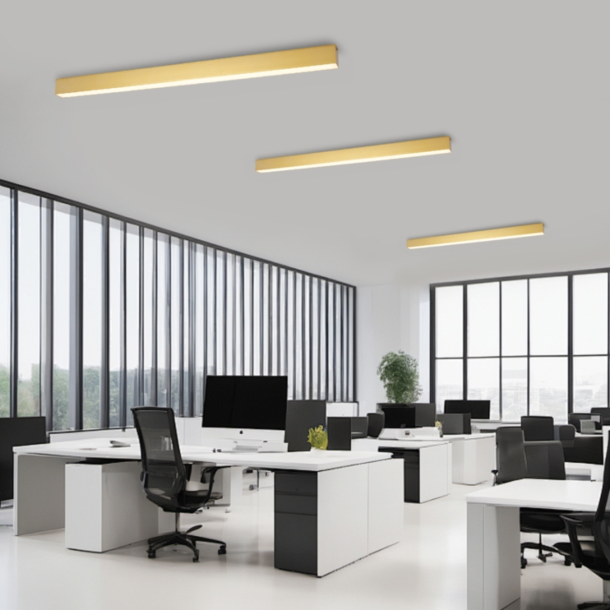 Brilagi - Dimbare LED-plafondlamp SLEEKLINE SMART LED/40W/230V 3000-6000K Wi-Fi Tuya goudkleurig + afstandsbediening