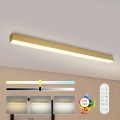 Brilagi - Dimbare LED-plafondlamp SLEEKLINE SMART LED/40W/230V 3000-6000K Wi-Fi Tuya goudkleurig + afstandsbediening