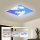 Brilagi - Dimbare LED-plafondlamp SLIMFRAME SKY LED/58W/230V 60x60 cm 3000-6000K zilver/blauw + afstandsbediening