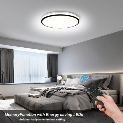 Brilagi - Dimbare LED SMART plafondlamp 24W/230V Ø 38 cm 3000–6000K Wi‑Fi Tuya Beacon + afstandsbediening