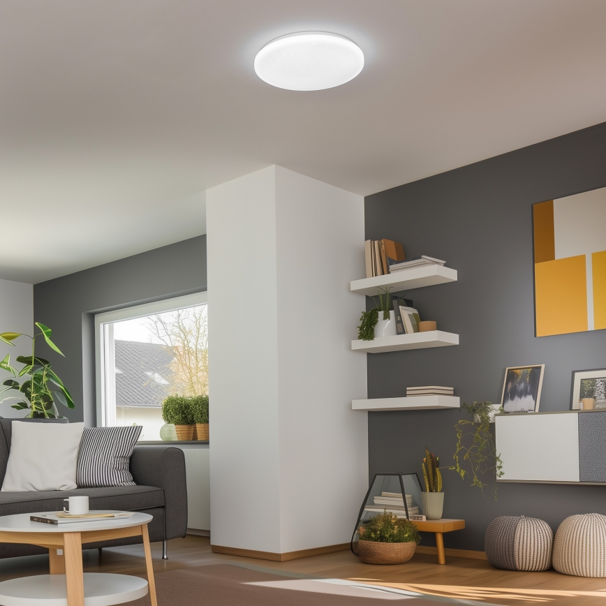 Brilagi - LED dimbare plafondlamp SMART STARS LED/36W/230V Ø 48 cm 3000-6000K Wi-Fi Tuya Beacon + afstandsbediening