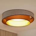 Brilagi - Dimbare LED Plafondlamp VEGAS SHINE LED/24W/230V diameter 60 cm 3000/4000/6500K bruin + afstandsbediening