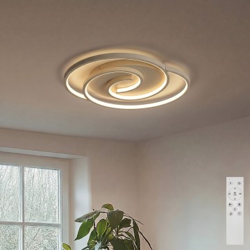 BRILAGI - Dimbare LED-plafondlamp VELO LED/70W/230V 3000-6500K 38x47,8 cm beige + afstandsbediening