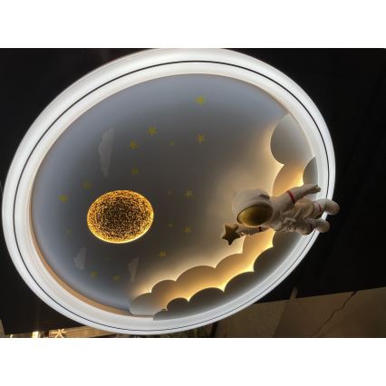 Brilagi - Dimbaar LED-plafondlamp voor kinderen LED/42W/230V 3000/5700K astronaut