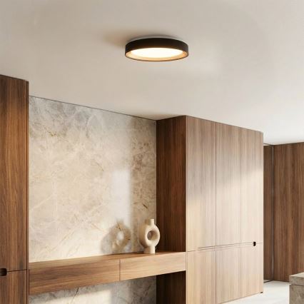 Brilagi - LED-dimbare plafondlamp WALDO LED/48W/230V 3000-6500K Ø 40 cm zwart/goud + afstandsbediening