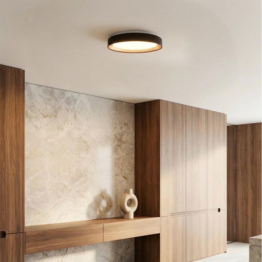 Brilagi - LED-dimbare plafondlamp WALDO LED/48W/230V 3000-6500K Ø 40 cm zwart/goud + afstandsbediening